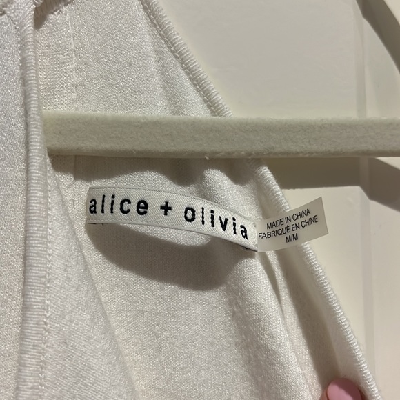 Worn once!! Alice and Olivia kahlo Studded cold shoulder midi dress - Picture 4 of 5